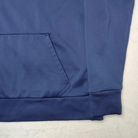 Nike Hoodie Mens Medium Navy Blue Dri-FIT Just Do It Swoosh Pullover Sweatshirt - Picture 3 of 10